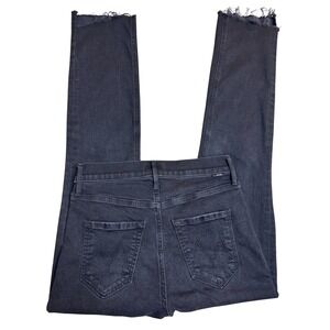 MOTHER Mid Rise Cropped Ankle Straight Jeans Women's 25